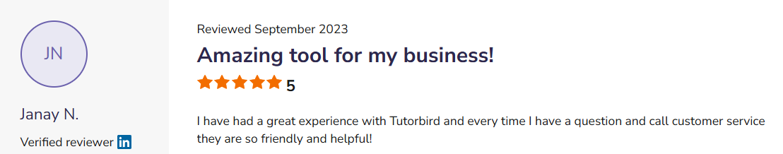 Teachworks support experience example