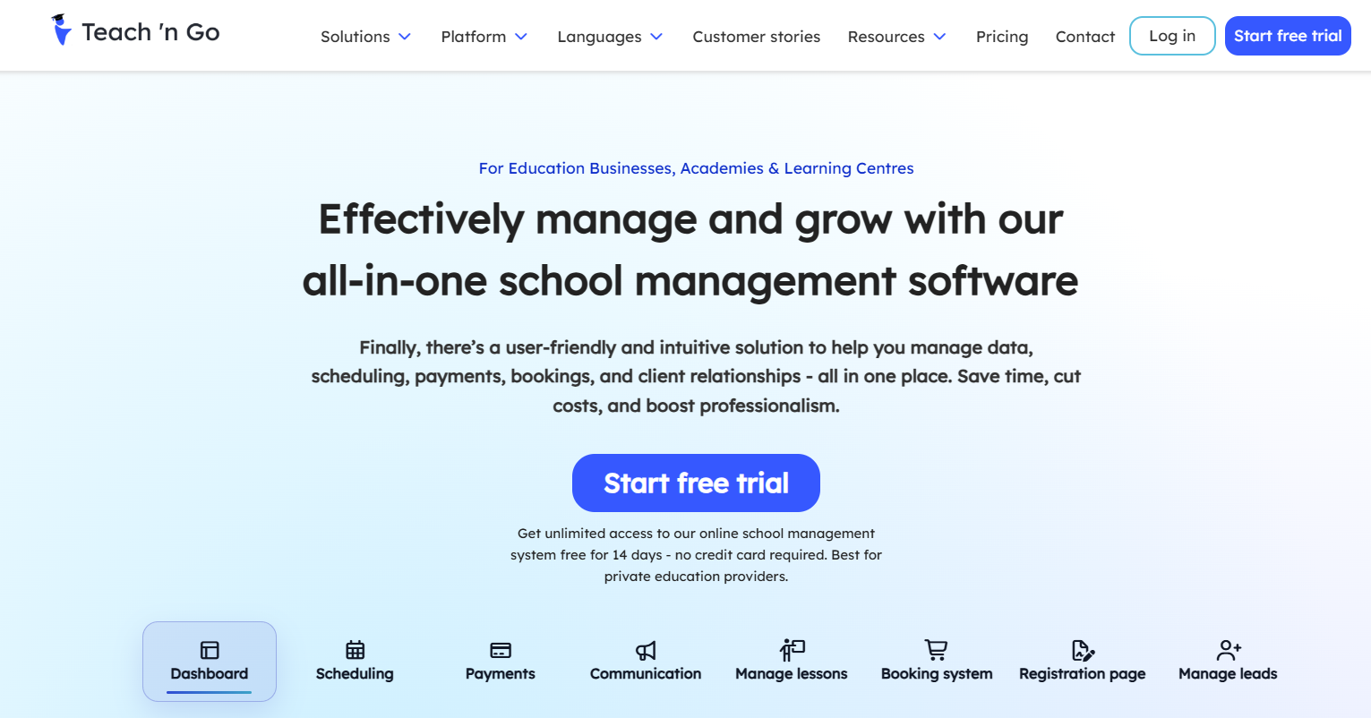 Tutorbird pricing example screenshot