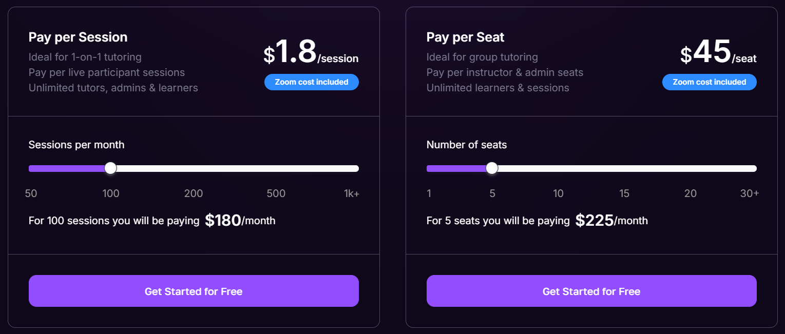 Wise pricing screenshot