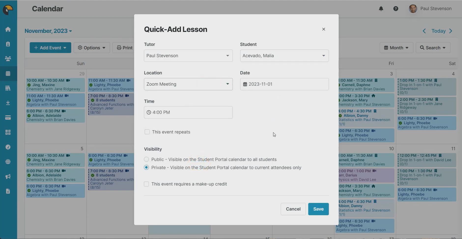 TutorBird limitation example