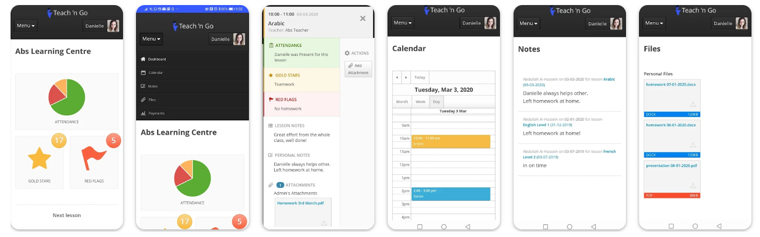 Teach 'n Go mobile app
